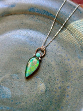 Load image into Gallery viewer, Monarch Opal and Chilean Turquoise Necklace
