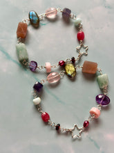 Load image into Gallery viewer, Color Therapy Sterling Silver Rainbow Gemstone Bracelet
