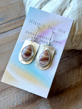 Load image into Gallery viewer, Matte Rolling Hills Dolomite Picturesque Sterling Silver Earrings
