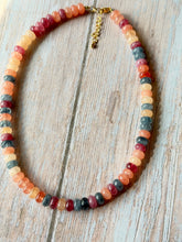 Load image into Gallery viewer, Spiced Apple Gemmy Necklace, Gold Clasp
