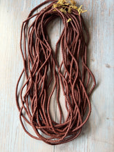 Load image into Gallery viewer, Vintage Cinnamon Brown Trade Tube Beads For Jewelry Making
