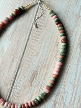 Load image into Gallery viewer, Berries and Cream Gemmy Necklace, Silver Clasp
