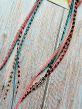 Load image into Gallery viewer, Light As A Feather FUN Rooster Feather Gold Earrings
