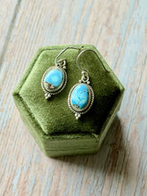 Load image into Gallery viewer, Golden Hills Turquoise Dangle Earrings
