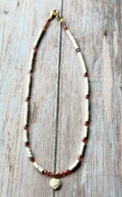 Load image into Gallery viewer, Autumn Refresh Vintage Heart Pendant and Shell Necklace
