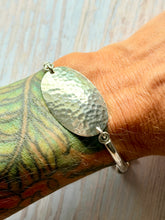 Load image into Gallery viewer, Vintage Thick Hammered Mexican Sterling Silver Bracelet
