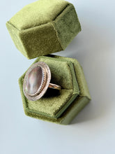 Load image into Gallery viewer, Black Mother of Pearl Sterling Silver Ring, size 8.75
