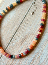 Load image into Gallery viewer, Spiced Apple Gemmy Necklace, Silver Clasp
