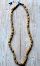 Load image into Gallery viewer, Autumn Refresh Vintage Sunflower Yellow Swirl Trade Beads Necklace
