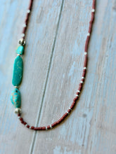 Load image into Gallery viewer, Vintage Boho Hubei Turquoise Necklace
