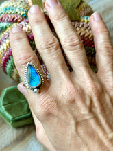 Load image into Gallery viewer, Flashy Blue Labradorite  Sterling Silver Ring, Size 10
