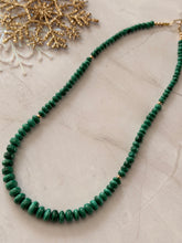 Load image into Gallery viewer, TBFL Collection, Vibrant Malachite Graduated Beaded Necklace
