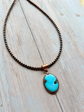 Load image into Gallery viewer, Rustic Copper Dry Creek Turquoise Necklace
