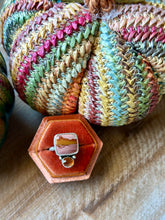 Load image into Gallery viewer, Red Falcon Jasper and Hessonite Garnet Sterling Silver Ring, Size 8
