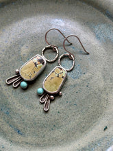 Load image into Gallery viewer, Bao Canyon and Lone Mountain Turquoise Sterling Silver Dangles
