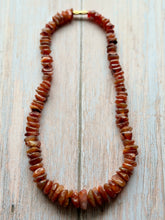 Load image into Gallery viewer, Vintage Graduated Carnelain Nugget Necklace
