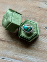 Load image into Gallery viewer, Hubei Turquoise Sterling Silver Ring, Size 8
