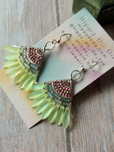 Load image into Gallery viewer, Boho Beaded Fan Earrings
