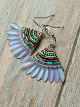 Load image into Gallery viewer, Boho Beaded Fan Earrings
