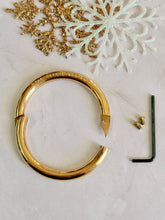 Load image into Gallery viewer, TBFL Collection, The Hell I Won’t, Solid Brass Bull Ring Bracelet and Hardware
