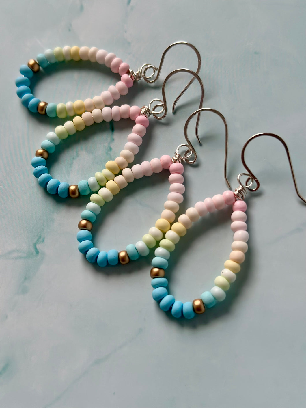 Color Therapy Pastel Beaded Earrings