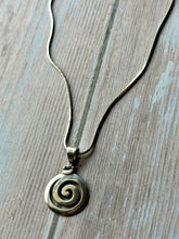Load image into Gallery viewer, Celtic Spiral Sterling Silver Necklace
