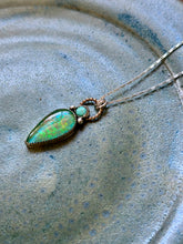 Load image into Gallery viewer, Monarch Opal and Chilean Turquoise Necklace
