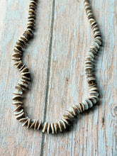 Load image into Gallery viewer, Vintage Heishi Natural Shell Hand Knotted Necklace

