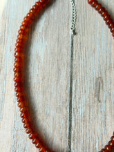 Load image into Gallery viewer, Tangerine Gemmy Necklace, Silver Clasp
