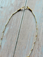 Load image into Gallery viewer, Golden Bow and Freshwater Pearl Petite Gold Fill Necklace
