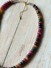 Load image into Gallery viewer, Tangerine Gemmy Necklace, Gold Clasp
