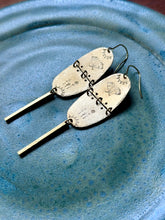 Load image into Gallery viewer, Boho Luna Moth Brass Earrings
