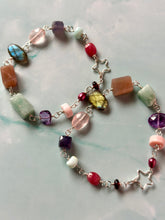 Load image into Gallery viewer, Color Therapy Sterling Silver Rainbow Gemstone Bracelet
