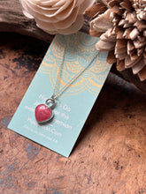 Load image into Gallery viewer, Rhodochrosite Heart Sterling Silver Necklace
