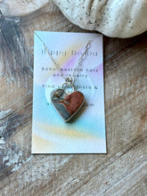 Load image into Gallery viewer, Heart Shaped Ibis Jasper Sterling Silver Necklace
