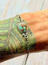 Load image into Gallery viewer, Number 8 Turquoise Sterling Silver Bracelet
