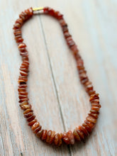 Load image into Gallery viewer, Vintage Graduated Carnelain Nugget Necklace
