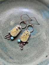 Load image into Gallery viewer, Bao Canyon and Lone Mountain Turquoise Sterling Silver Dangles
