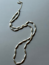 Load image into Gallery viewer, Hand Knotted Vintage Silver Torpedo Necklace
