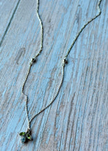 Load image into Gallery viewer, Vintage Peridot and Moonstone Sterling Silver Necklace
