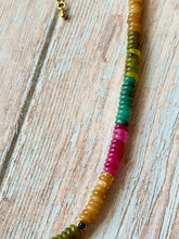 Load image into Gallery viewer, Ombré Rhinestone Beaded  Necklace
