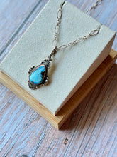 Load image into Gallery viewer, Beautiful Golden Hills Turquoise Sterling Silver Necklace
