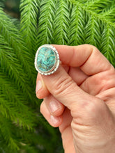 Load image into Gallery viewer, New Lander Blue Turquoise Sterling Silver Ring, Sz 7
