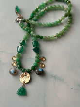 Load image into Gallery viewer, Color Therapy Mighty Green Mixed Metal Necklace
