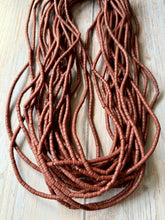 Load image into Gallery viewer, Vintage Cinnamon Brown Trade Tube Beads For Jewelry Making
