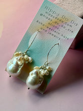 Load image into Gallery viewer, Mermaid Large Ivory Baroque Pearl Sterling Silver Earrings
