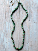Load image into Gallery viewer, Autumn Refresh Vintage Green Trade Beads Necklace
