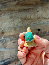 Load image into Gallery viewer, Fox Turquoise, Sterling Silver Ring, Size 7.5-7.75
