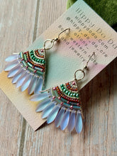 Load image into Gallery viewer, Boho Beaded Fan Earrings
