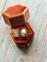 Load image into Gallery viewer, Dry Creek Turquoise and  Sterling Silver Open Ring
